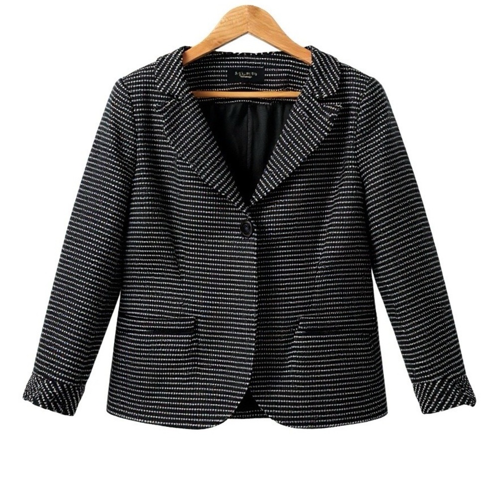 Talbots Polka Dot One Button‎ Blazer or Cape